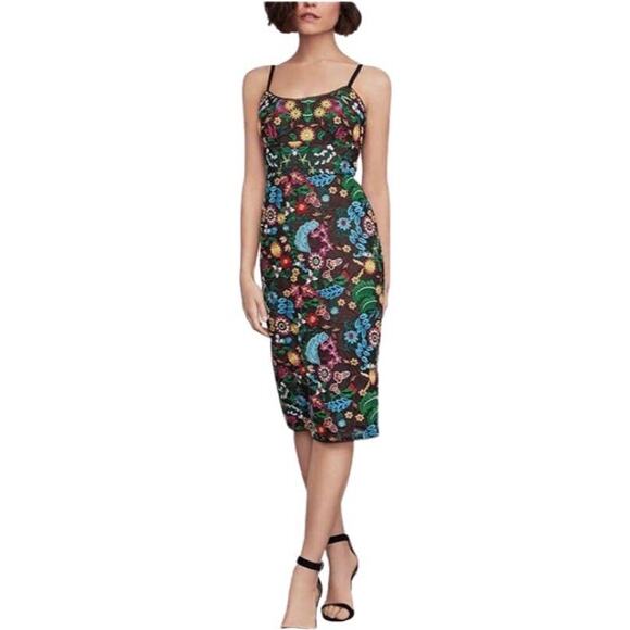 BCBGMAXAZRIAEmbroidered Bustier Sheath Dress